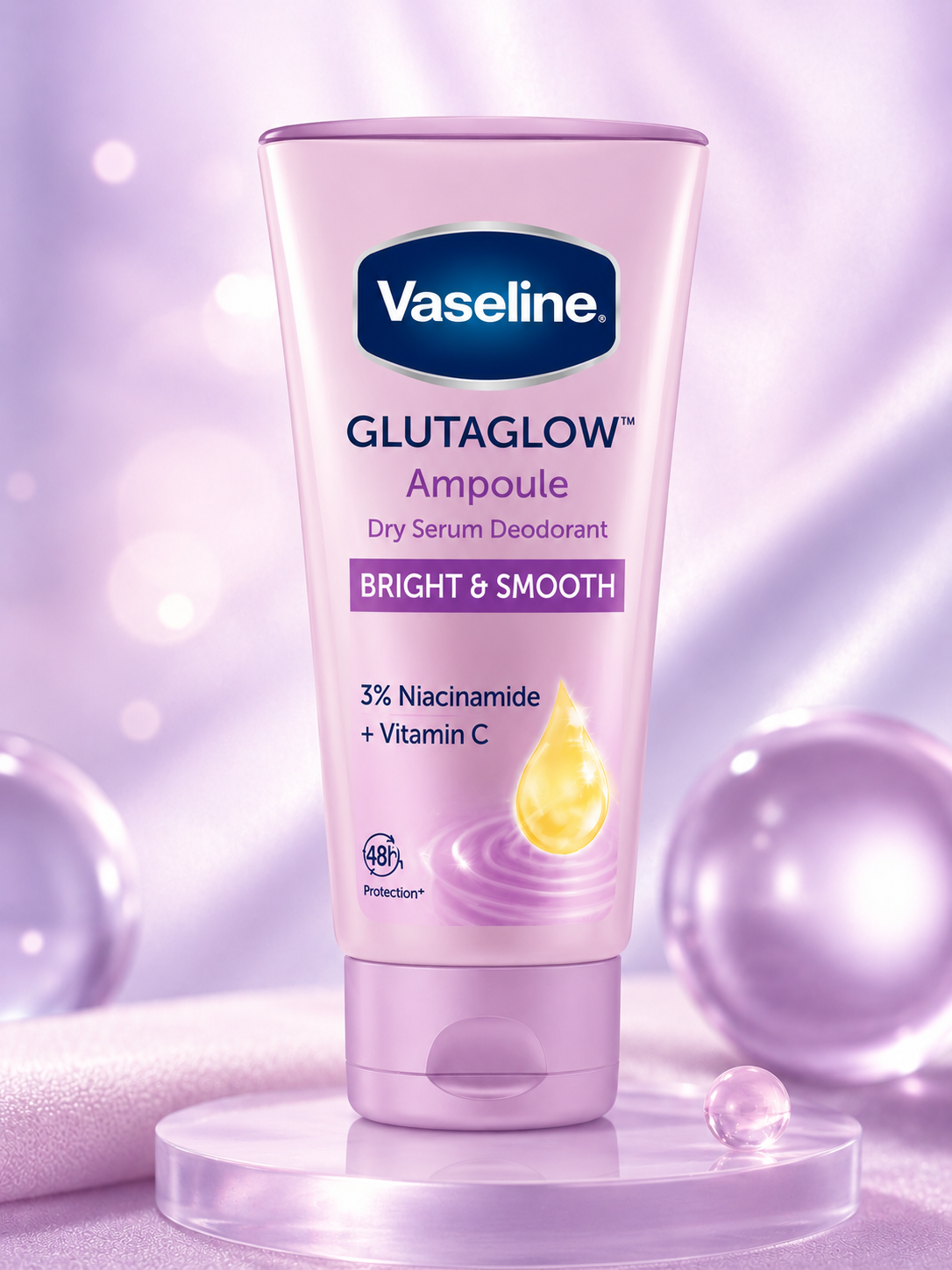 Vaseline GlutaGlow Ampoule Bright &amp; Smooth Dry Serum Deodorant