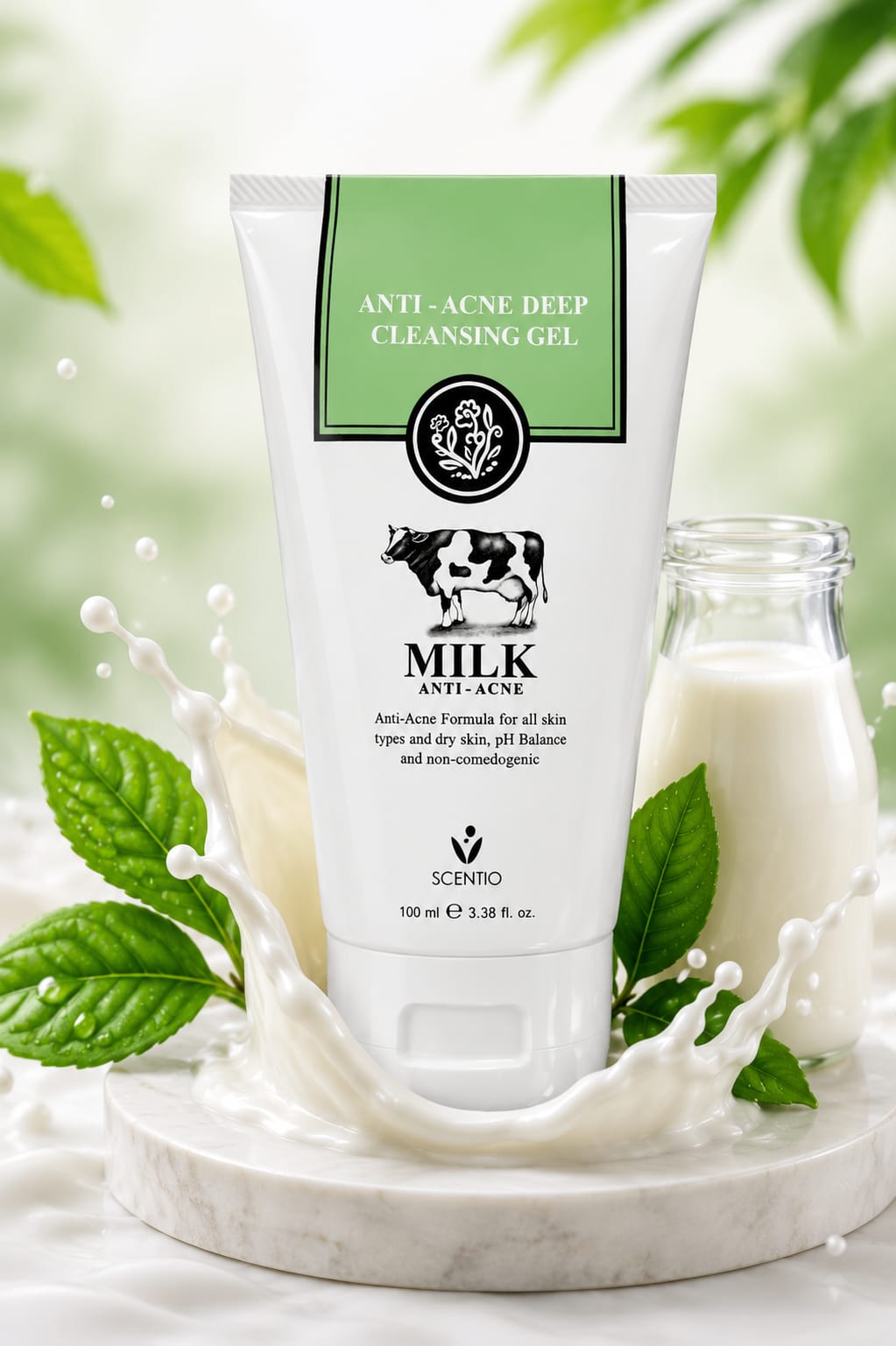 SCENTIO Milk Anti-Acne Deep Cleansing Gel 100ml
