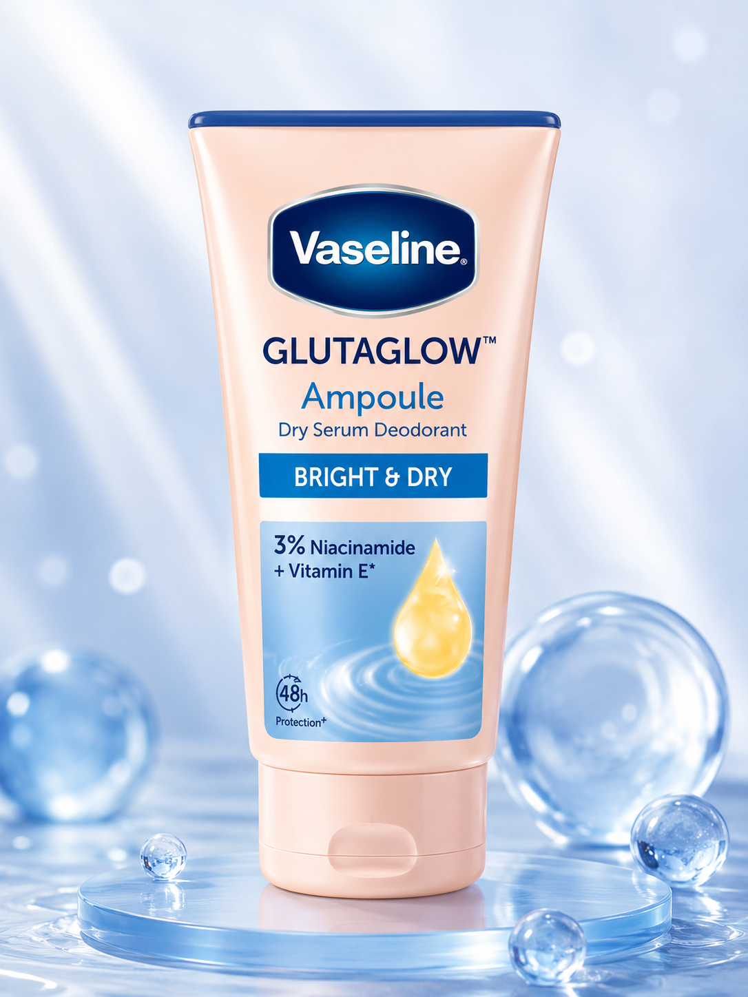 Vaseline GlutaGlow Ampoule Bright &amp; Dry Dry Serum Deodorant